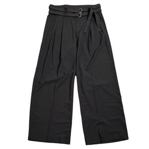 SICKOS Double Belts Wide Leg Crop Culotte Brown Size L